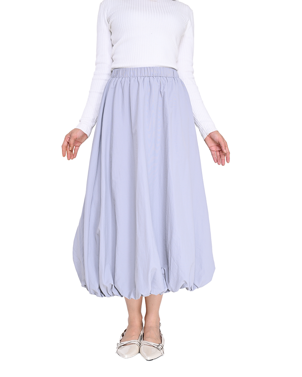 NOVA BALLOON SKIRT LIGHT GREY