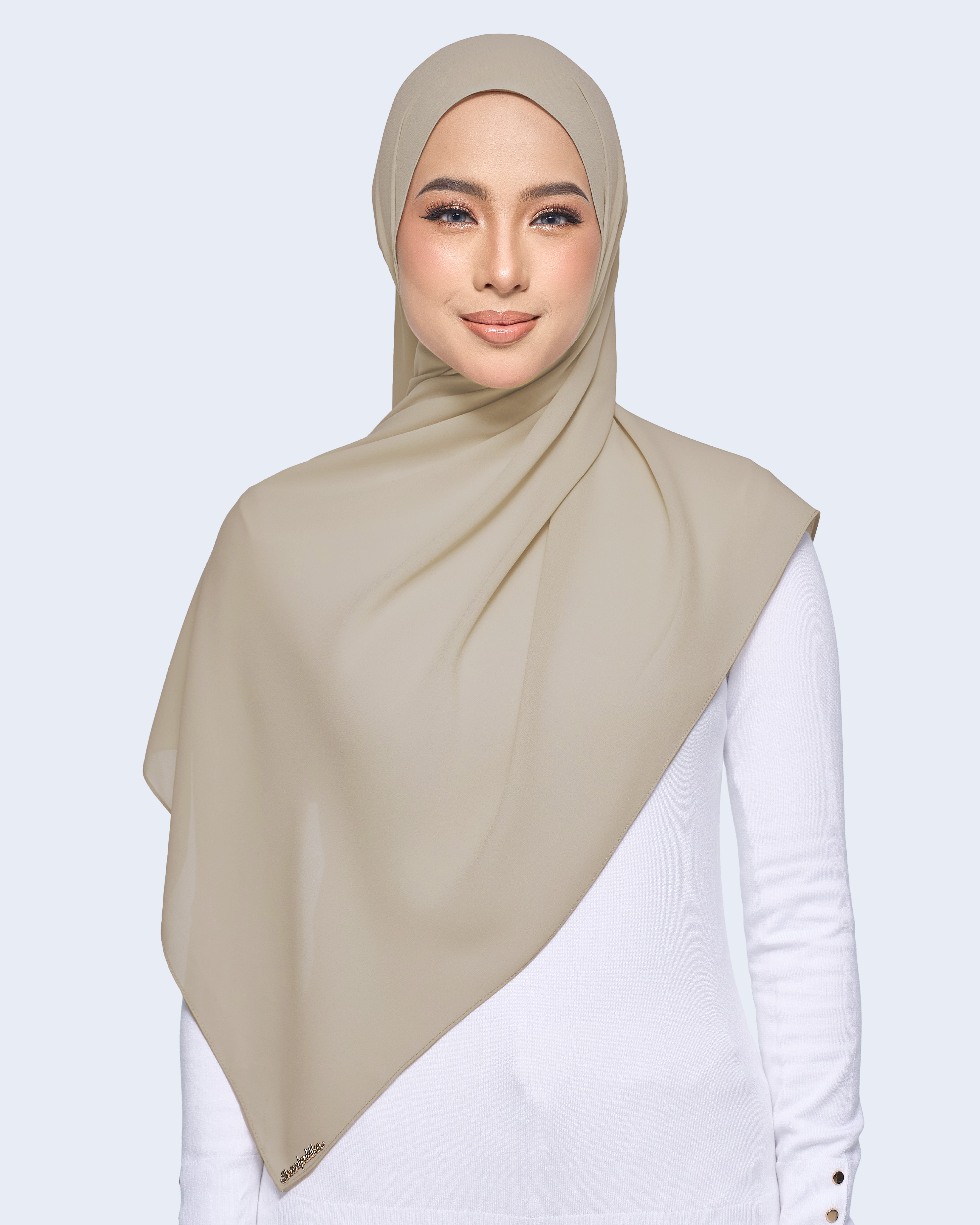 MALIQA SHAWL 2.0 IN HAZELNUT