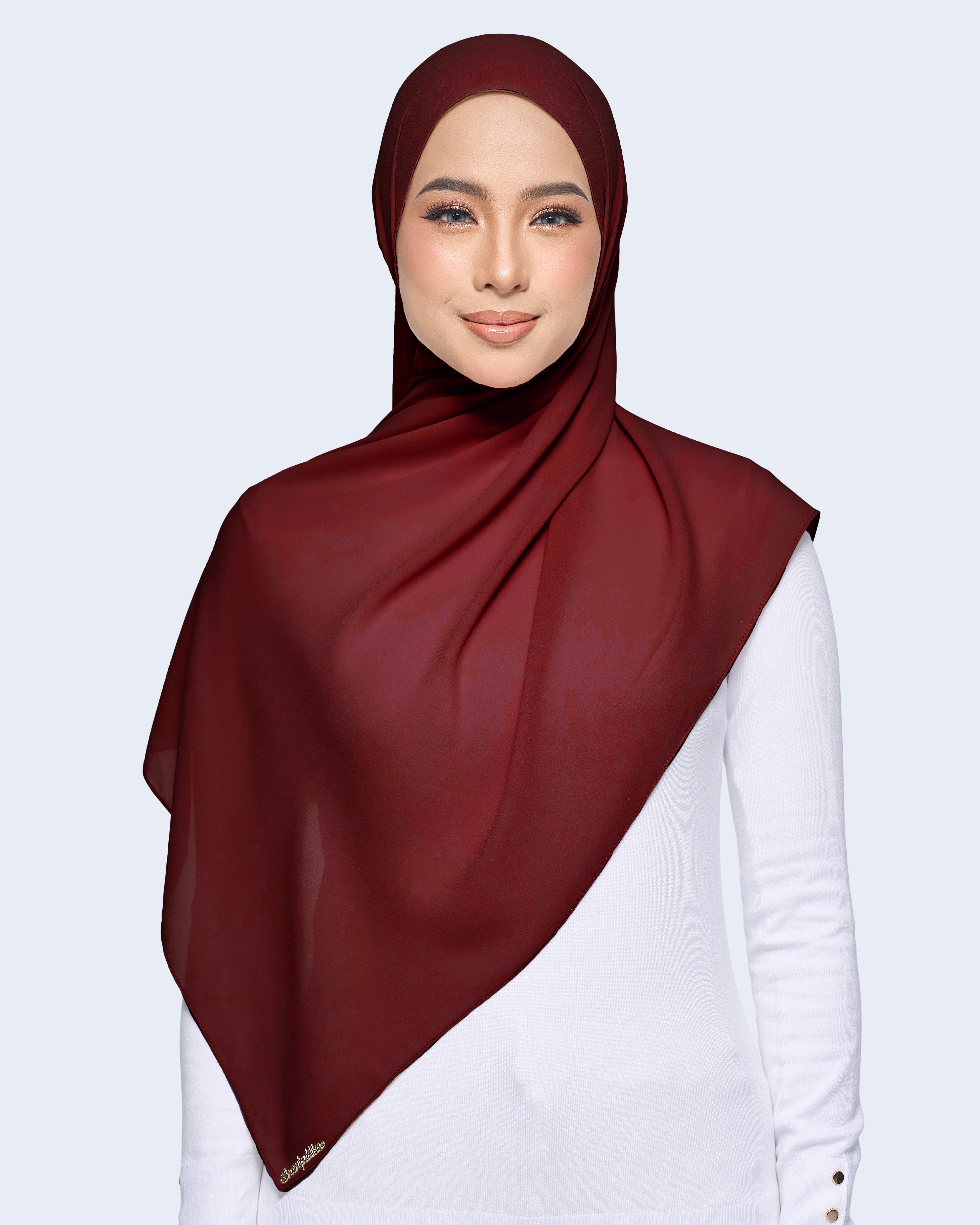 MALIQA SHAWL 2.0 IN MAROON