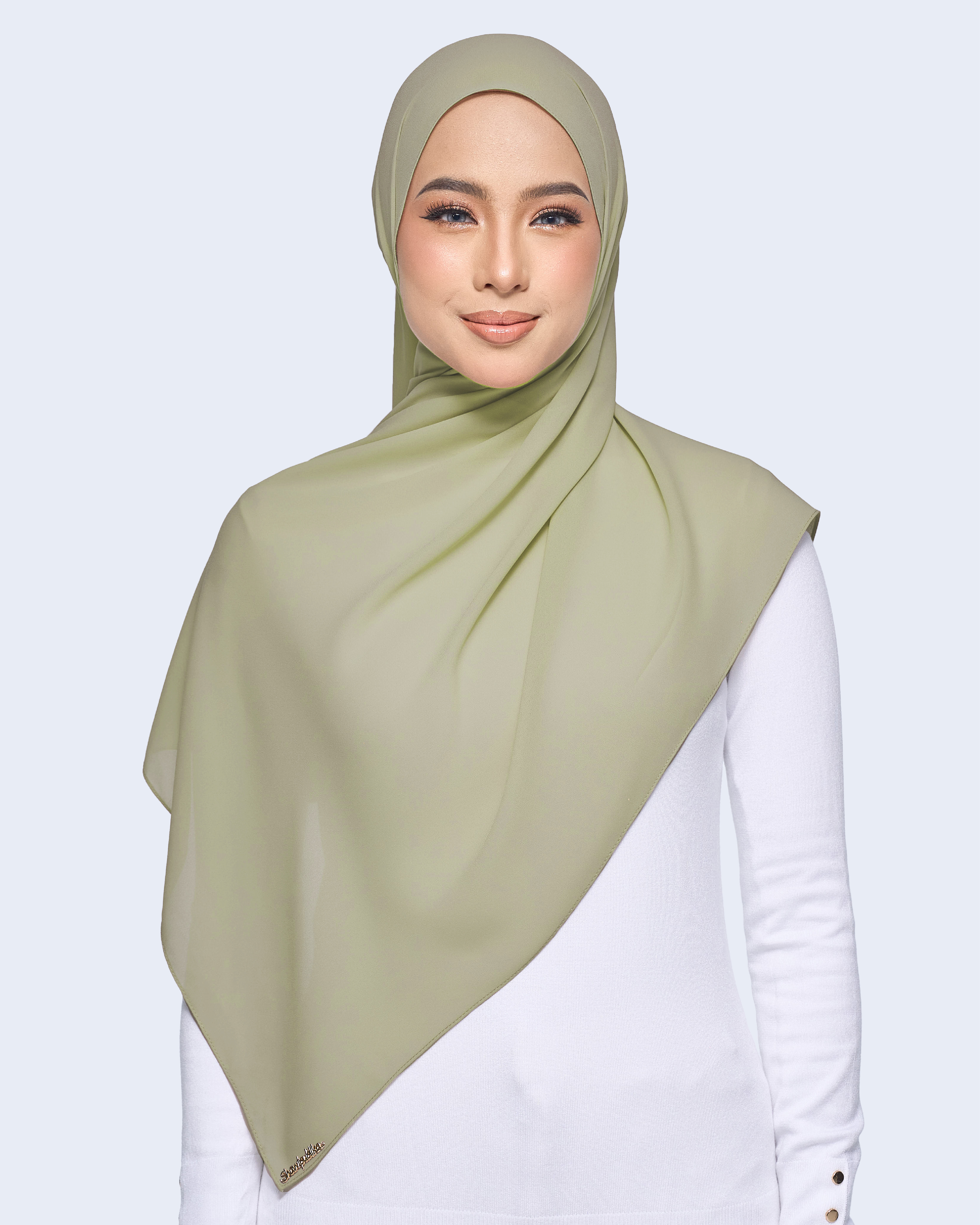 MALIQA SHAWL 2.0 IN PISTACHIO