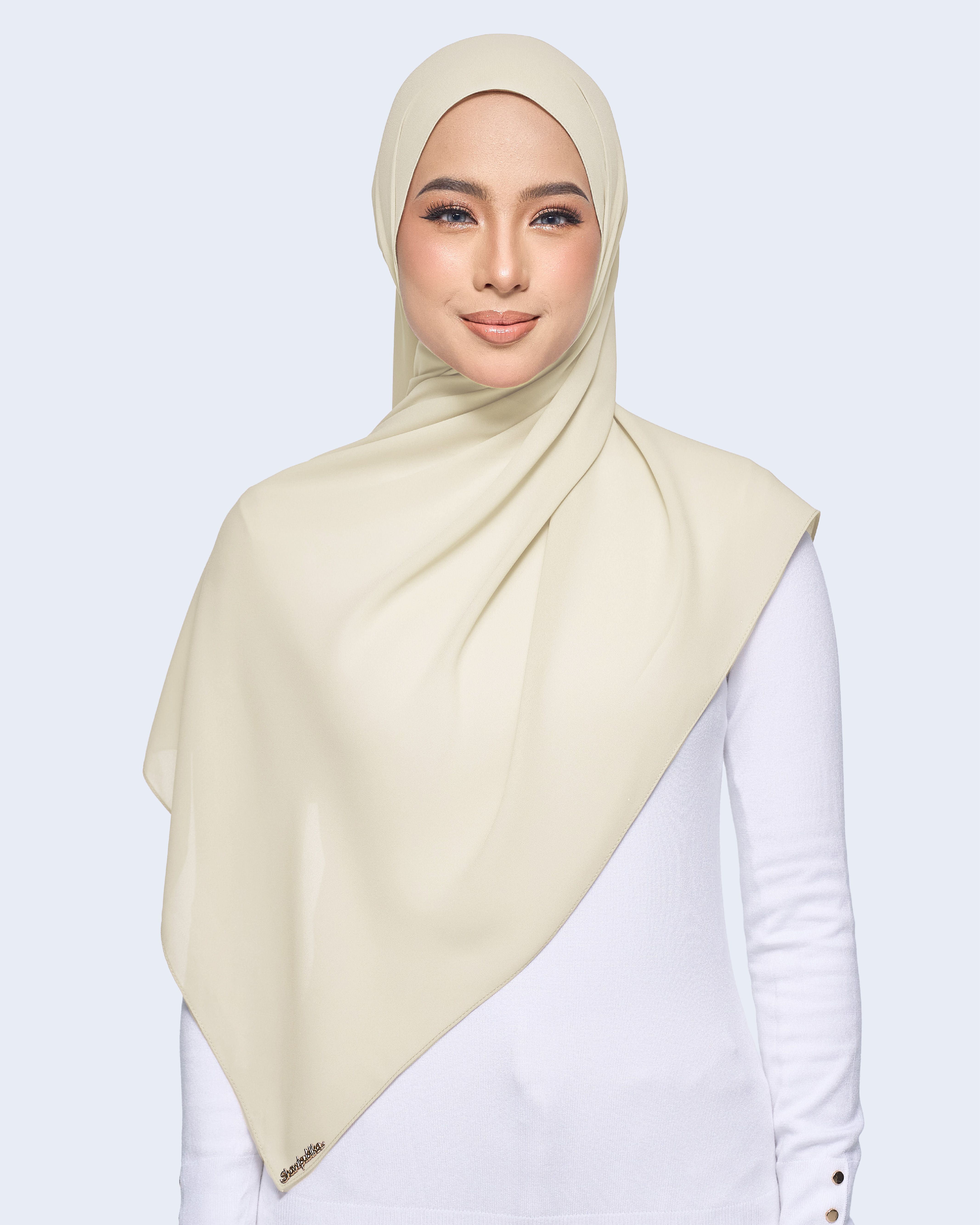 MALIQA SHAWL 2.0 IN SOFT BEIGE