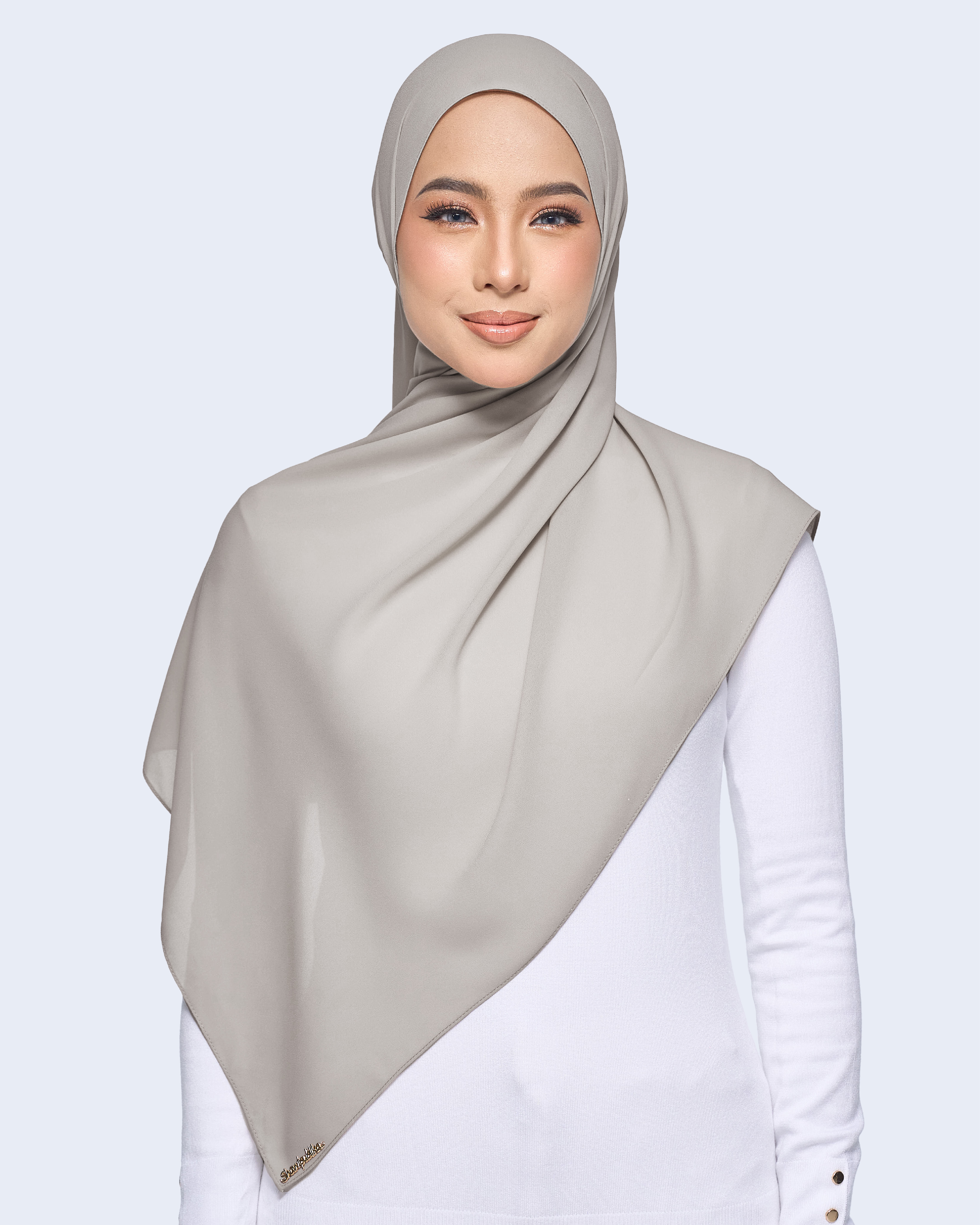 MALIQA SHAWL 2.0 IN STEEL GREY