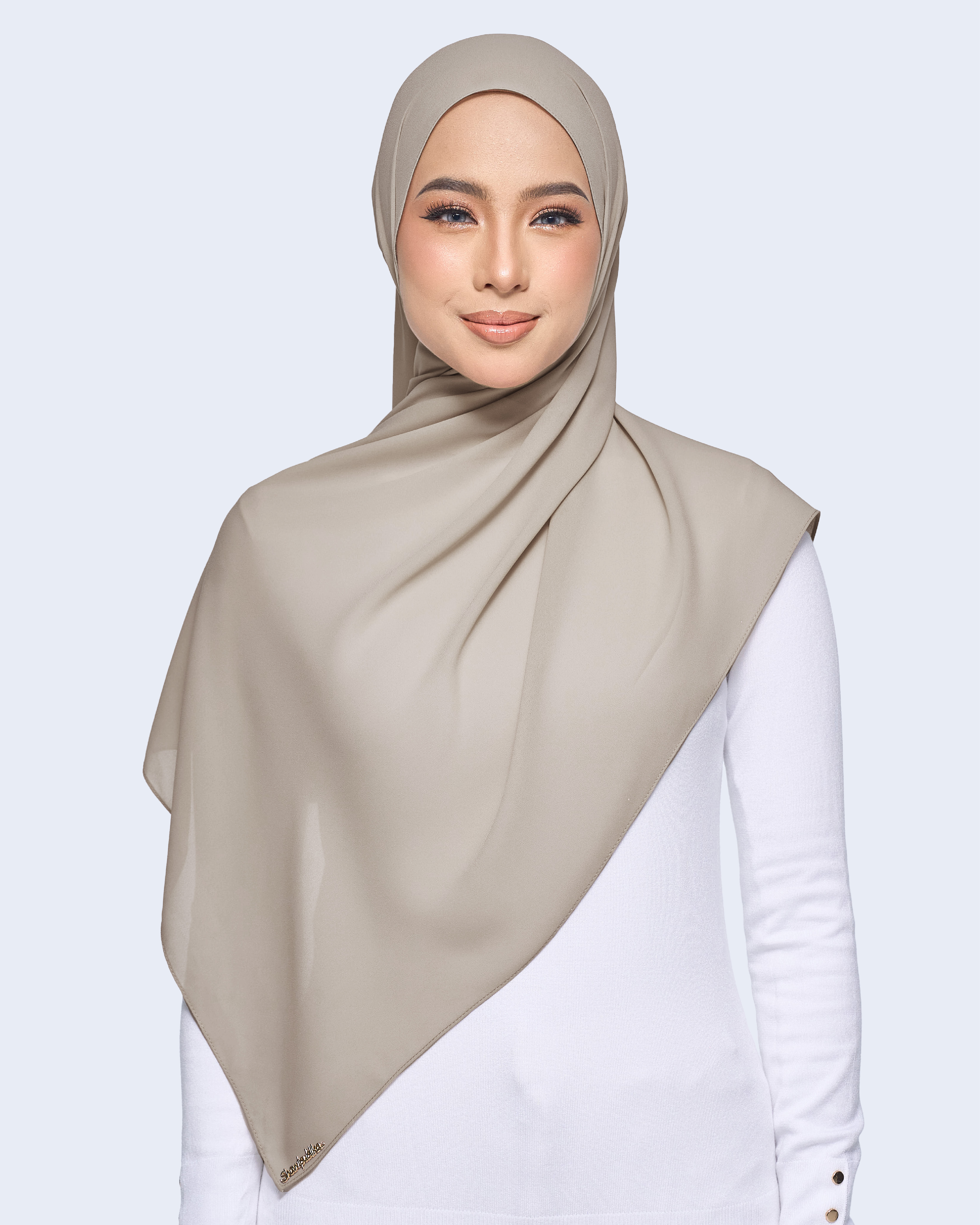 MALIQA SHAWL 2.0 IN TAUPE
