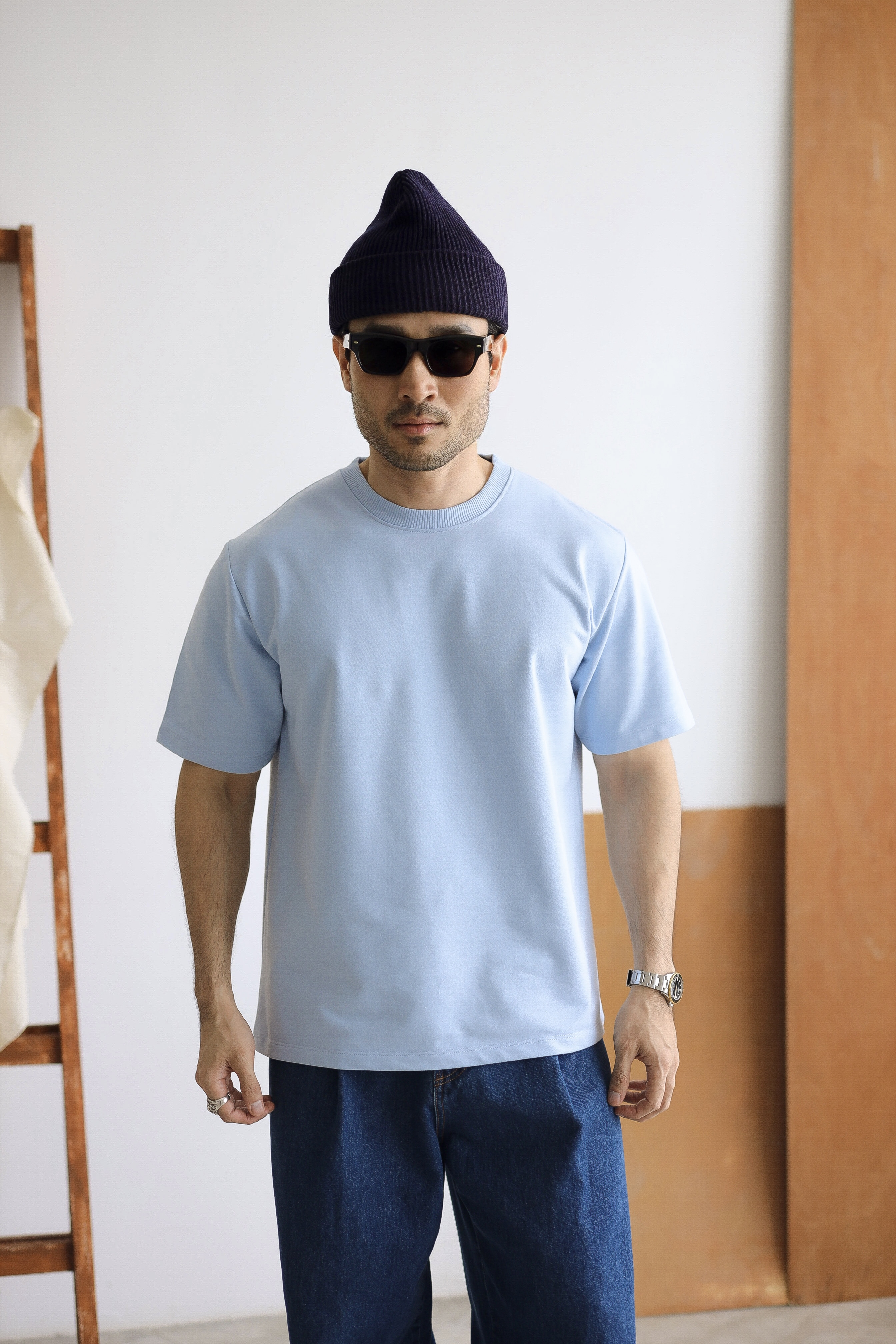 ECHO OVERSHIRT IN SKYBLUE