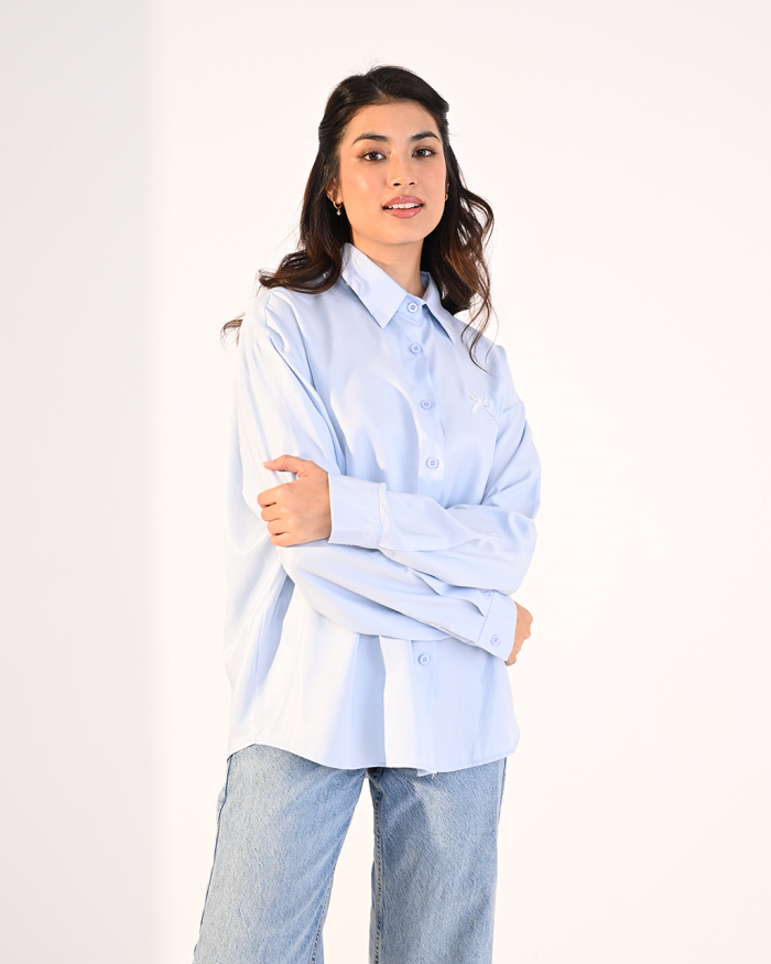 ELORA TOP IN BABY BLUE