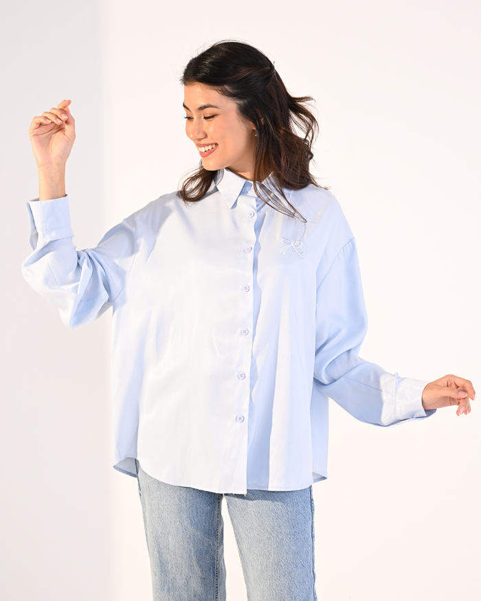 ELORA TOP IN BABY BLUE