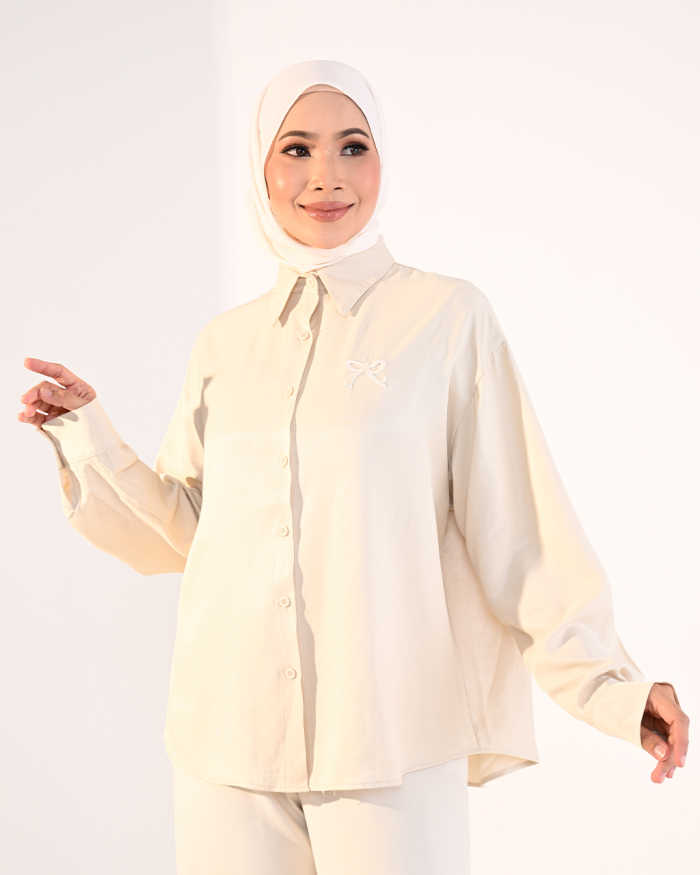 ELORA TOP IN BEIGE