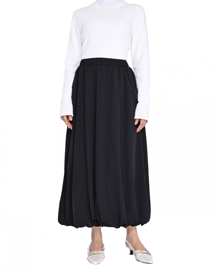 NOVA BALLOON SKIRT IN BLACK