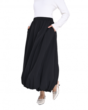 NOVA BALLOON SKIRT IN BLACK