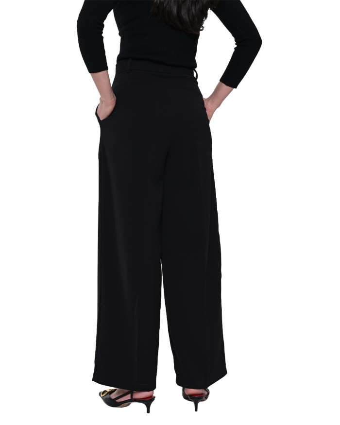 AVERY WIDE LEG PANTS IN BLACK