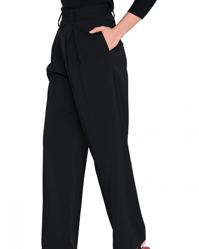 AVERY WIDE LEG PANTS IN BLACK