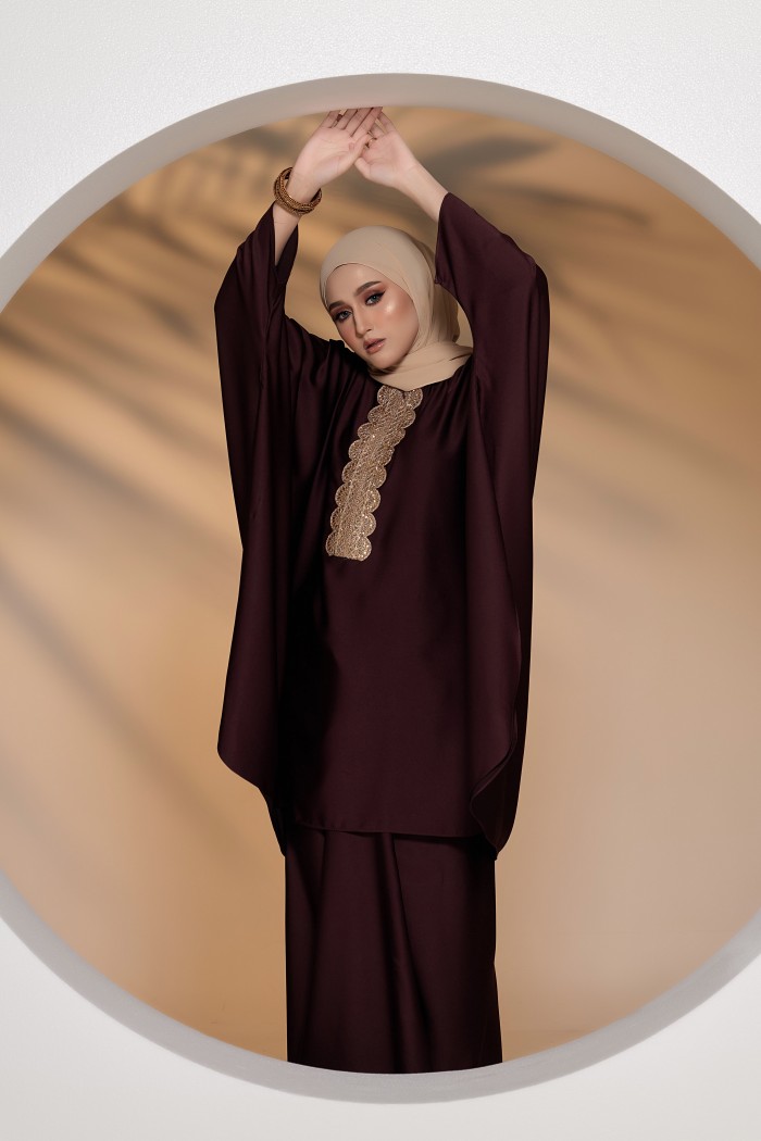 RANI CAFTAN IN MAROON