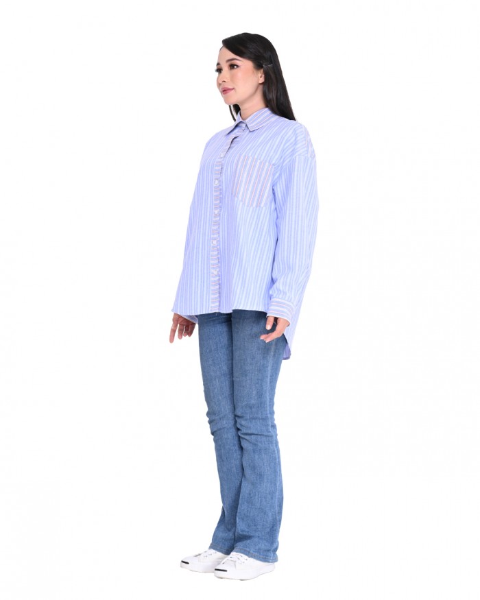 CATALEYA STRIPE SHIRT IN BLUE