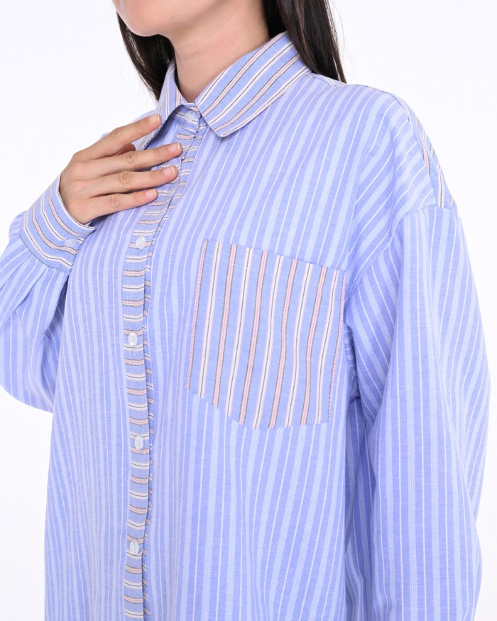 CATALEYA STRIPE SHIRT IN BLUE