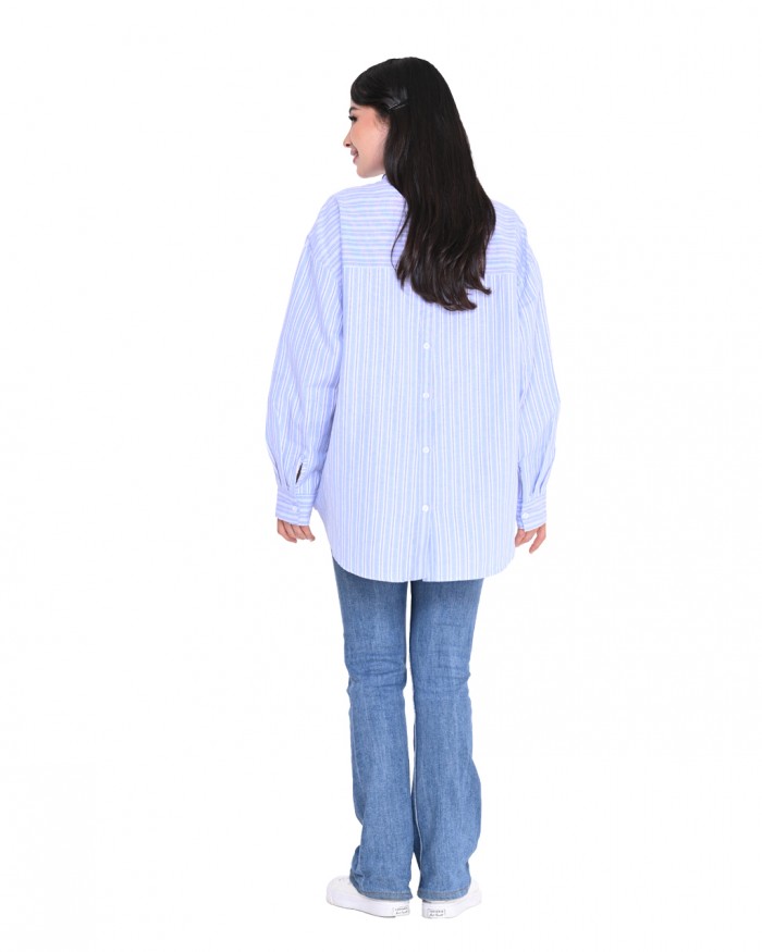 CORALINE STRIPE SHIRT IN BLUE