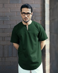 KURTA BADR IN EMERALD GREEN