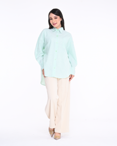 BALLERIA STRIPES SHIRT IN  GREEN