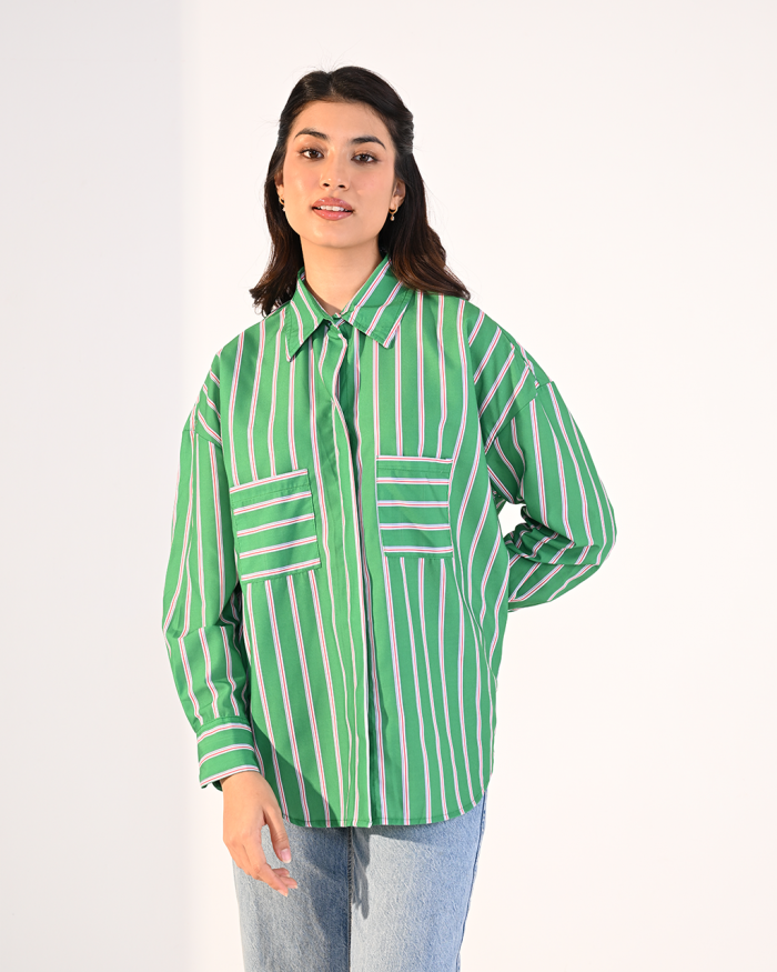 MELODY TOP IN GREEN