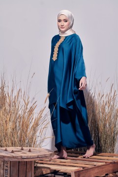 HENNA CAFTAN IN TEALBLUE