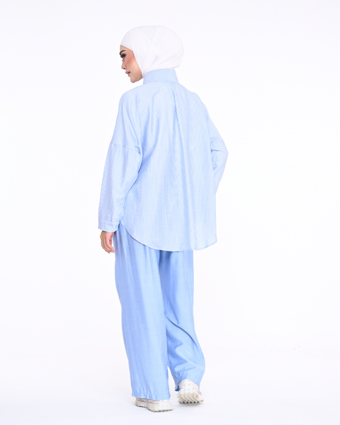 ANGIE STRIPE SET IN LIGHT BLUE