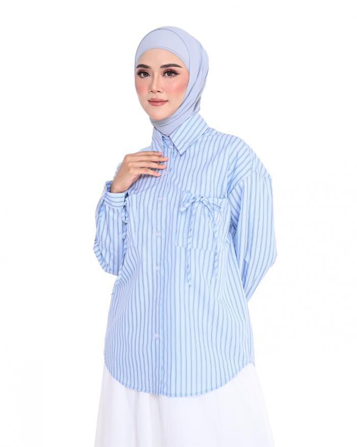 EZRA TOP IN  LIGHT BLUE