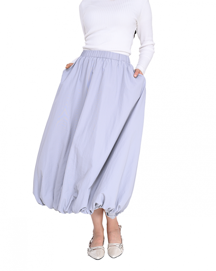 NOVA BALLOON SKIRT LIGHT GREY