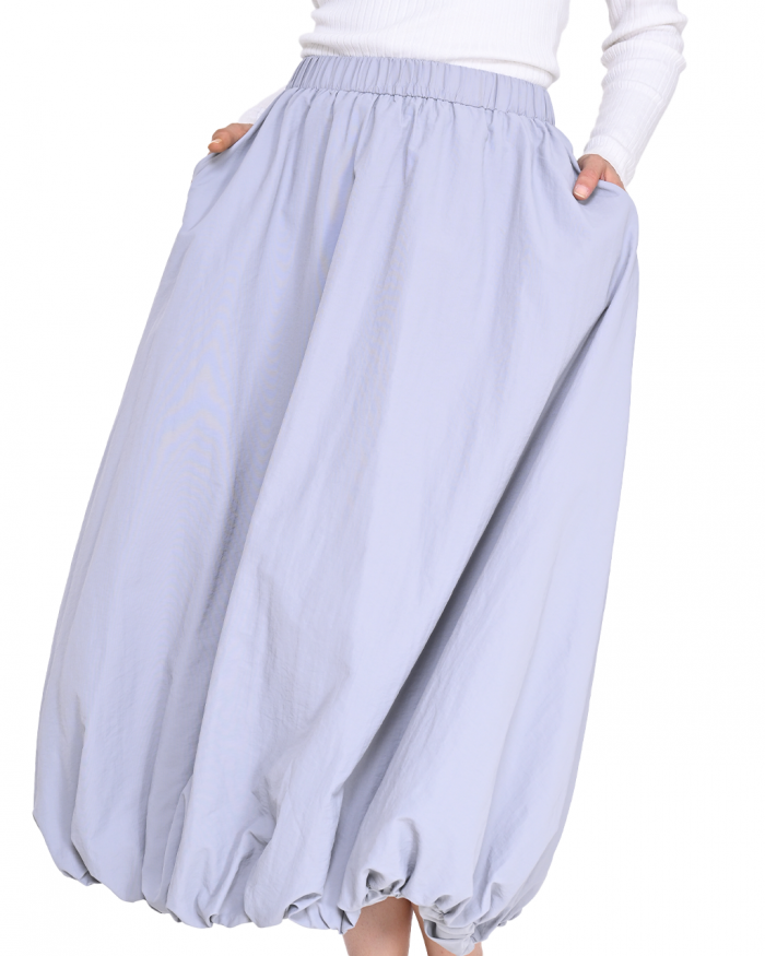 NOVA BALLOON SKIRT LIGHT GREY