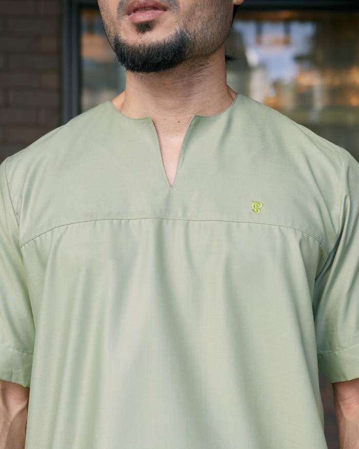 KURTA BADR IN MINT GREEN