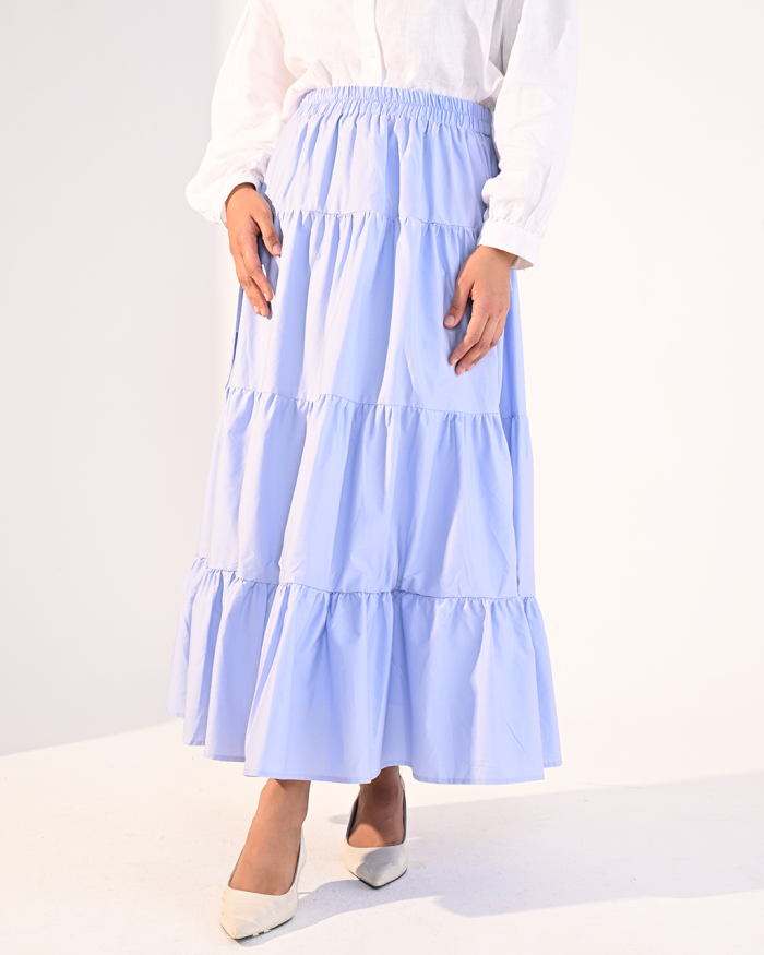 RAISSA SKIRT IN SOFT BLUE