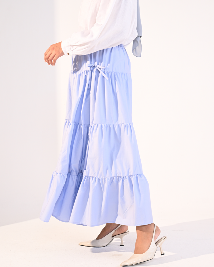 RAISSA SKIRT IN SOFT BLUE