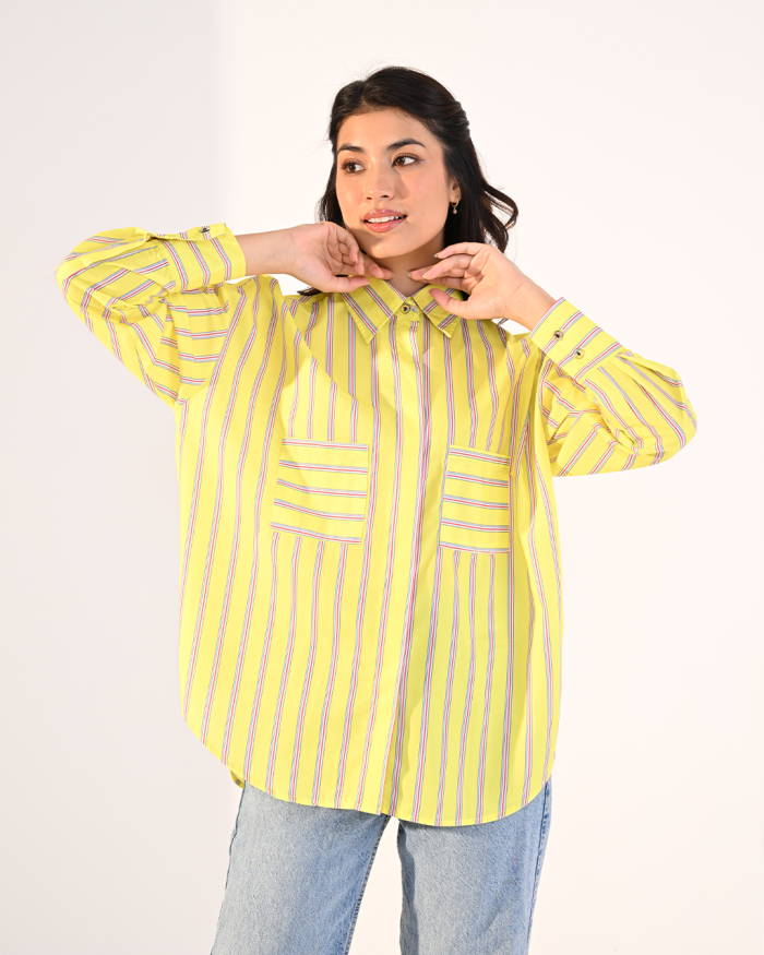 MELODY TOP IN YELLOW