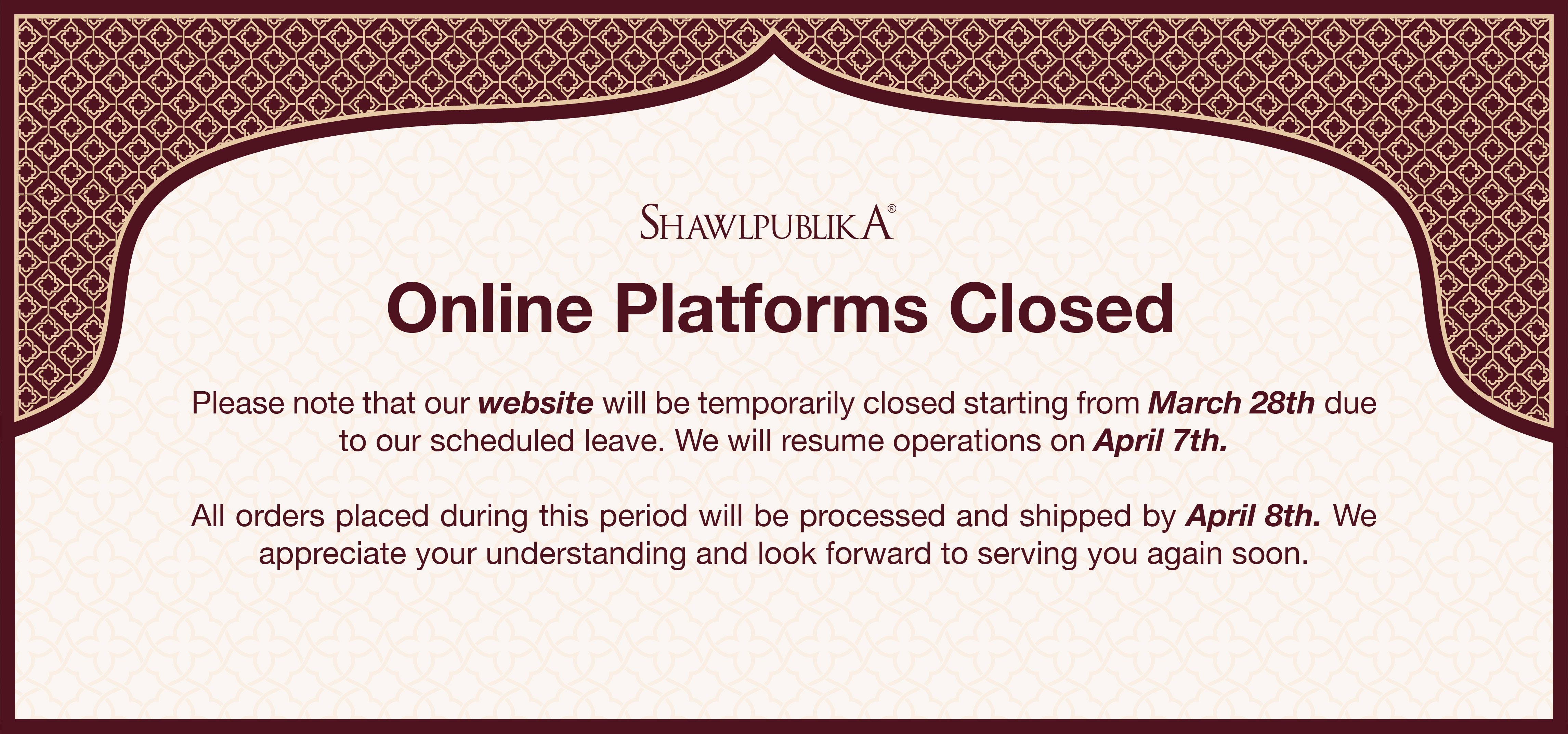 WEBSITE CLOSE